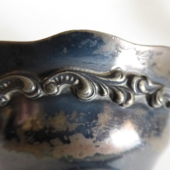 VINTAGE 1800’s MERMOD JACCARD QUADRUPLE PLATE SILVER TEA CUP & SAUCER - Picture 11 of 13